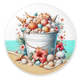 Strand Zee Shell Ladeknoppen - SRF Keramische Knop