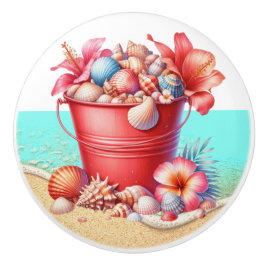 Strand Zee Shell Ladeknoppen - SRF Keramische Knop