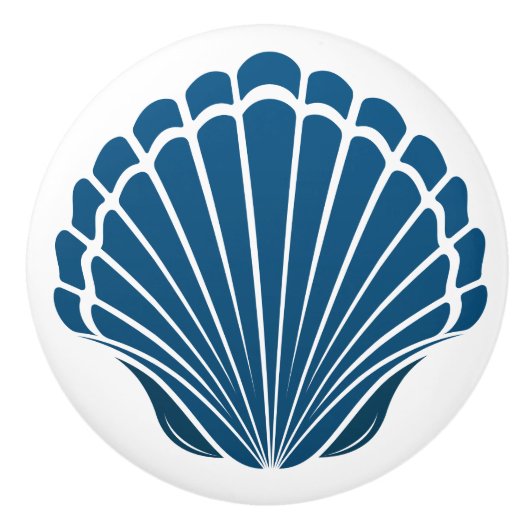 Strand Zee Shell Ladeknoppen - SRF Keramische Knop (Voorkant)