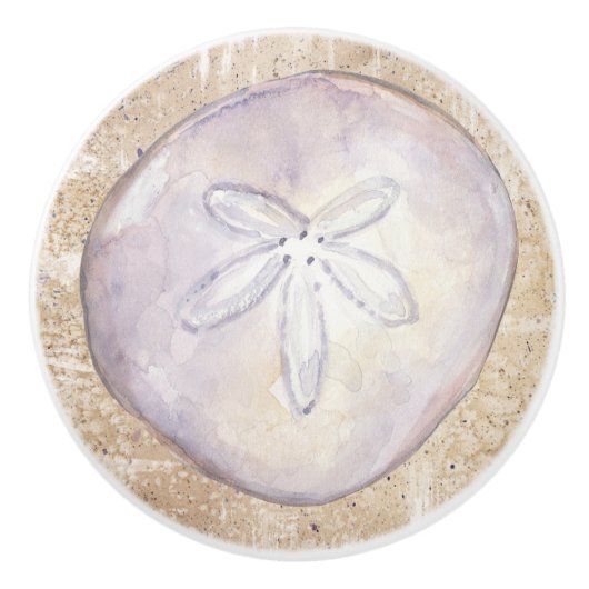 Strand Zee Shell Ladeknoppen - SRF Keramische Knop (Voorkant)