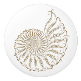 Strand Zee Shell Ladeknoppen - SRF Keramische Knop