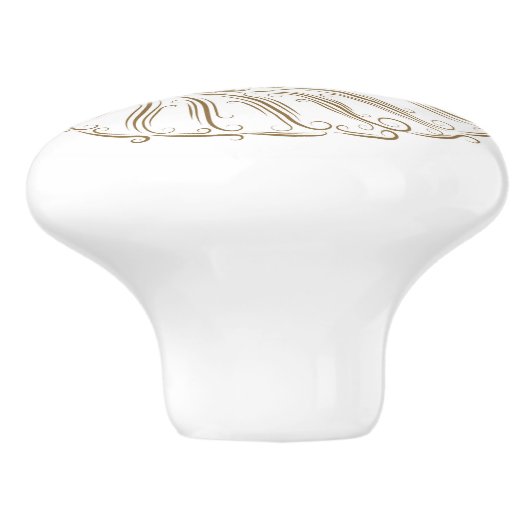 Strand Zee Shell Ladeknoppen - SRF Keramische Knop (Zijkant)