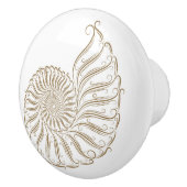 Strand Zee Shell Ladeknoppen - SRF Keramische Knop (Rechts)