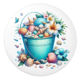 Strand Zee Shell Ladeknoppen - SRF Keramische Knop