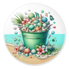 Strand Zee Shell Ladeknoppen - SRF Keramische Knop