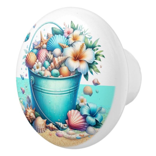 Strand Zee Shell Ladeknoppen - SRF Keramische Knop (Rechts)