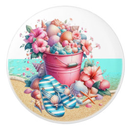 Strand Zee Shell Ladeknoppen - SRF Keramische Knop