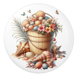 Strand Zee Shell Ladeknoppen - SRF Keramische Knop