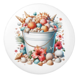 Strand Zee Shell Ladeknoppen - SRF Keramische Knop