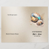 Strand zee shell nautische zee schelpen 3D chic (Achterkant)