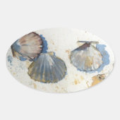 Strand Zee Shell Stickers (Voorkant)