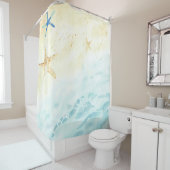 *~* strand Zee Shore Star fish AR7 Nautisch Douchegordijn (In situ)