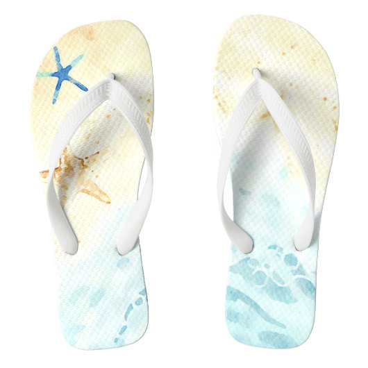 *~* strand Zee Shore Star Nautical AR7 Teenslippers (Voetbed)