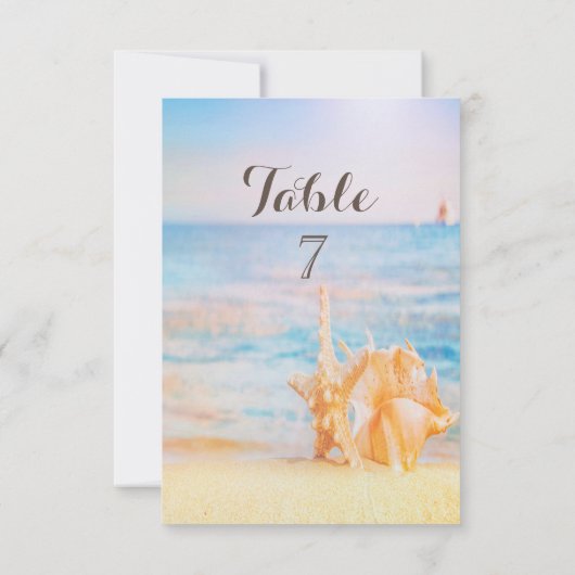 Strand,Zee ster,Schelp  Kaart (Achterkant)