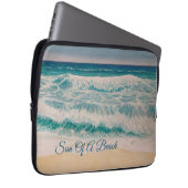 Strand Zee Surf Zon van een strand Laptop Sleeve (Voorkant Rechts)