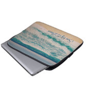 Strand Zee Surf Zon van een strand Laptop Sleeve (Voorkant onderkant)