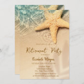 Strand Zee vis Uitnodiging (Voorkant / Achterkant)