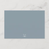 Strand Zee Vogel Waterverf Bruiloft Receptie Informatiekaartje (Achterkant)