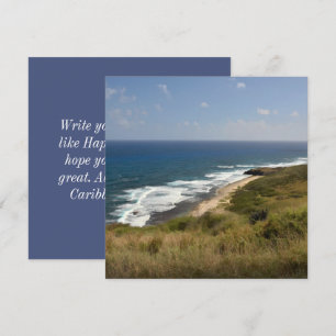 Strand Zee Zand Natuur Lucht Caribisch USVI Notiti Kaart