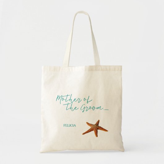 Strand zee zeesterren bruiloft moeder van de bruid tote bag (Voorkant)