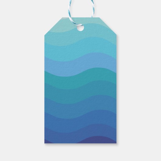 Strand Zeeen en groeten Cadeaulabel (Achterkant)