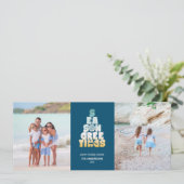 Strand Zeeen en groeten Feestdagenkaart (Staand voorkant)