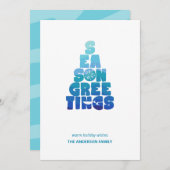 Strand Zeeën En Groeten Feestdagenkaart (Voorkant / Achterkant)