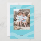 Strand Zeeën En Groeten Feestdagenkaart (Achterkant)