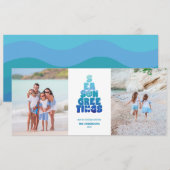 Strand Zeeën En Groetjes Feestdagenkaart (Voorkant / Achterkant)