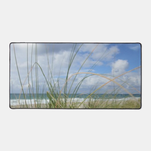 Strand zeegras fotografisch kustlandschap bureaumat (Voorkant)
