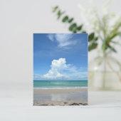 Strand Zeelandschap met Stormwolken Fotografisch Briefkaart (Staand voorkant)