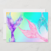 Strand zeemeermin staarten oceaan foto Kids verjaa Kaart (Achterkant)