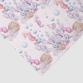 Strand zeepaardje patroon feest tissue tissuepapier (Detail)