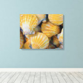 Strand Zeeschelpen Art Canvas Print (Insitu (Houten vloer))