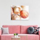 Strand Zeeschelpen Art Canvas Print (Insitu (Woonkamer))