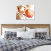 Strand Zeeschelpen Art Canvas Print (Insitu (Slaapkamer))