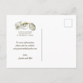 Strand Zeeschelpen op Silvery Pearl Save the Date Aankondigingskaart (Achterkant)