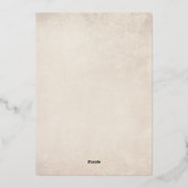 Strand Zeeschelpen Zand Seaside Bruiloft Folie Feestdagenkaart (Achterkant)