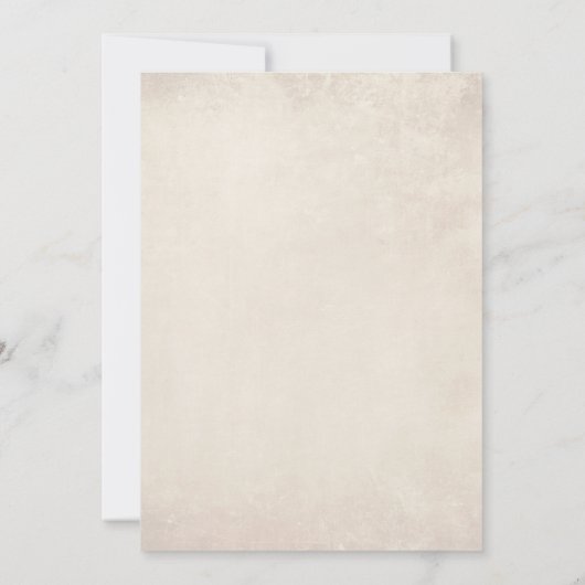 Strand Zeeschelpen Zand Seaside Bruiloft Kaart (Achterkant)