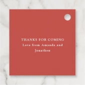 Strand Zeester Bedankjes Labels (Achterkant)