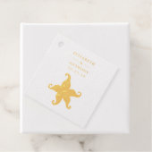 Strand Zeester Bedankjes Labels (Met doos)