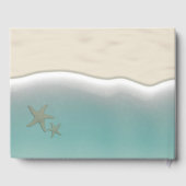 Strand Zeester, Blauw Zee Water Ocean Zand Bruilof Gastenboek (Achterkant)