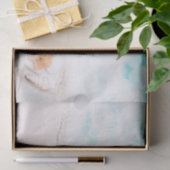 Strand Zeester Elegante Monogram Letter Initiaal Tissuepapier (Geschenk)