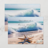 Strand Zeester Zandgolven Kaart (Voorkant / Achterkant)