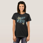Strand Zeester Zwart  T-shirt (Voorkant volledig)
