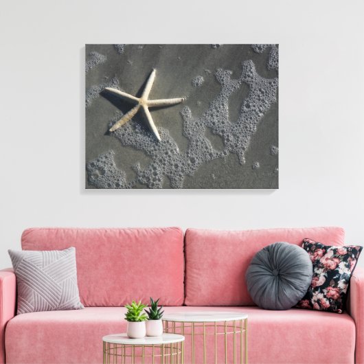 Strand Zeesterren Canvas Print (Insitu (Woonkamer))
