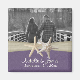 Strand Zeesterren Foto Magneet