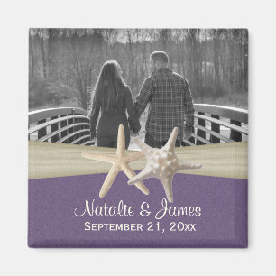 Strand Zeesterren Foto Magneet