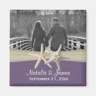 Strand Zeesterren Foto Magneet