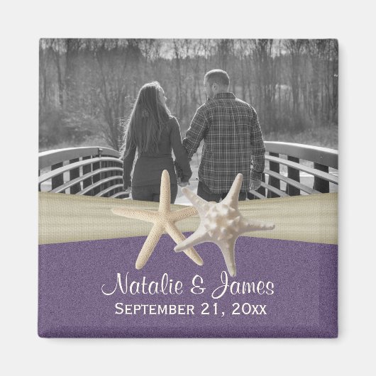 Strand Zeesterren Foto Magneet (Voorkant)